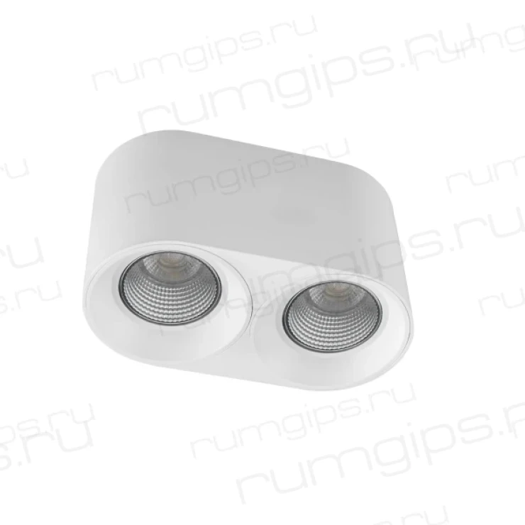 DK3096-WH+CH Светильник накладной IP 20, 10 Вт, GU5.3, LED, белый/хром, пластик