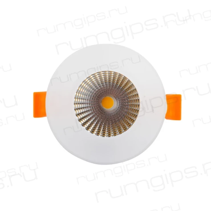 DK4007-FR Встраиваемый светильник, IP 20, 5 Вт, LED 3000, белый, алюминий/акрил