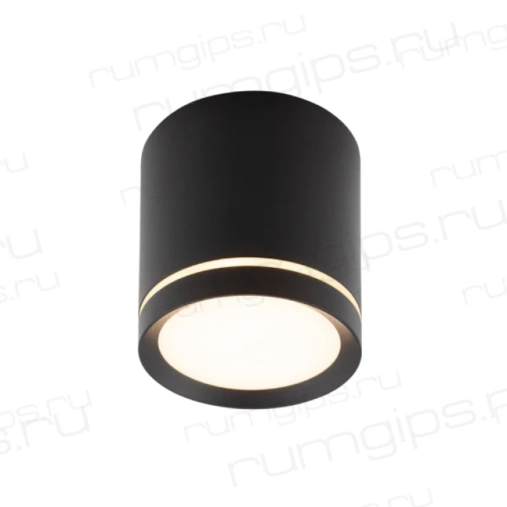 DK4016-BK Светильник накладной IP 20, 5 Вт, LED 3000, черный, алюминий/акрил