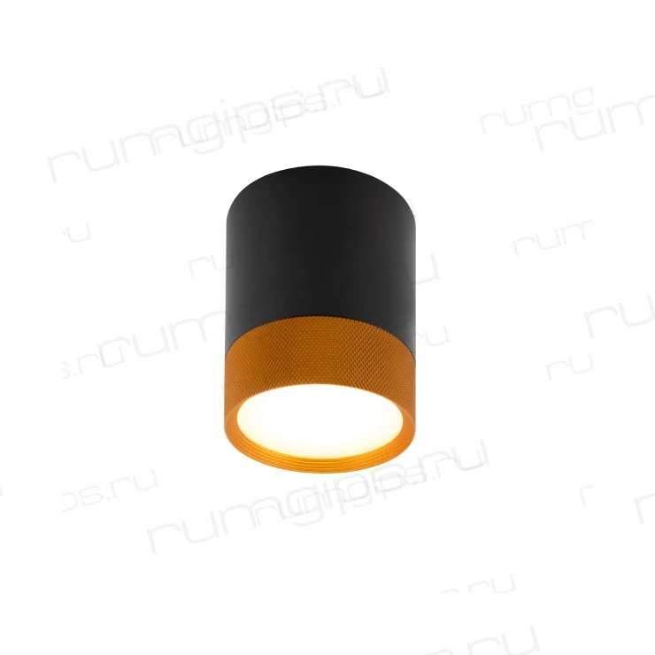 DK4017-BG Светильник накладной IP 20, 7 Вт, LED 3000, черно-золотой, алюминий