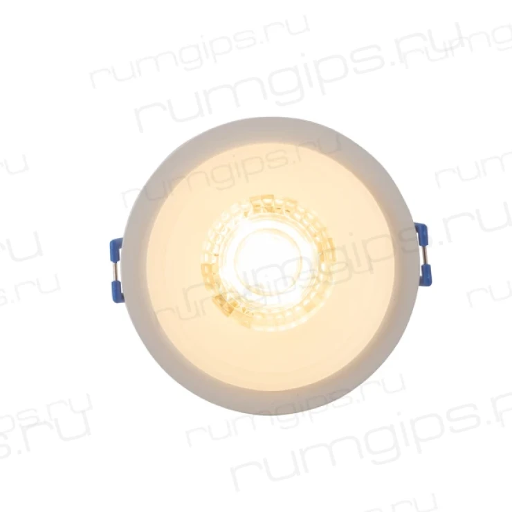 DK4033-WH Встраиваемый светильник, IP 20, 10 Вт, GU10, белый/белый, алюминий/пластик