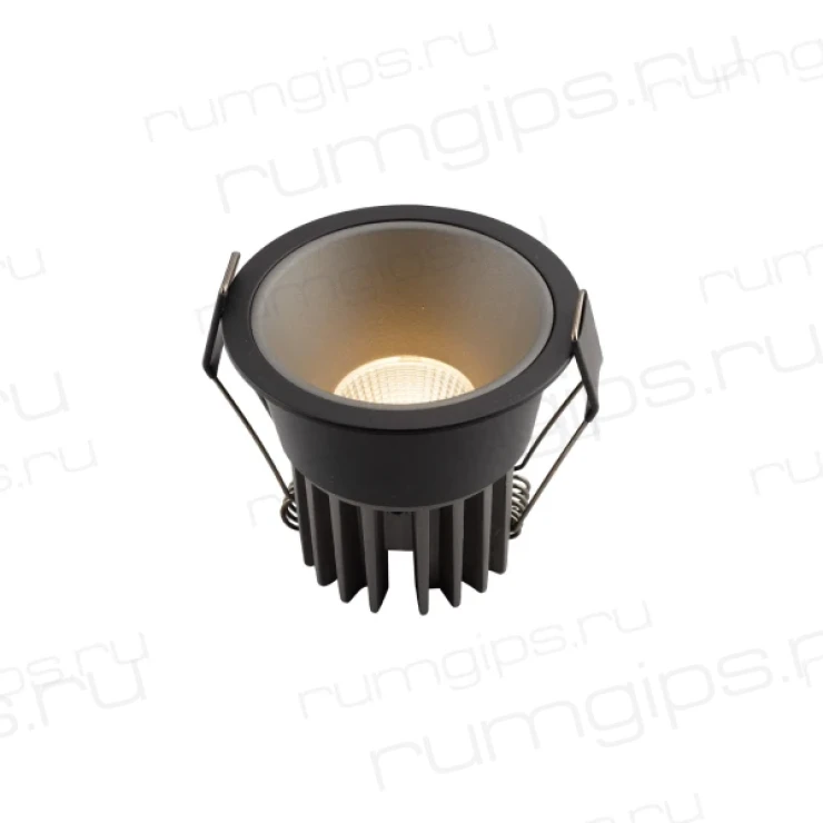 DK4400-BG Встраиваемый светильник, IP 20, 7 Вт, LED 3000, черно-серый, алюминий