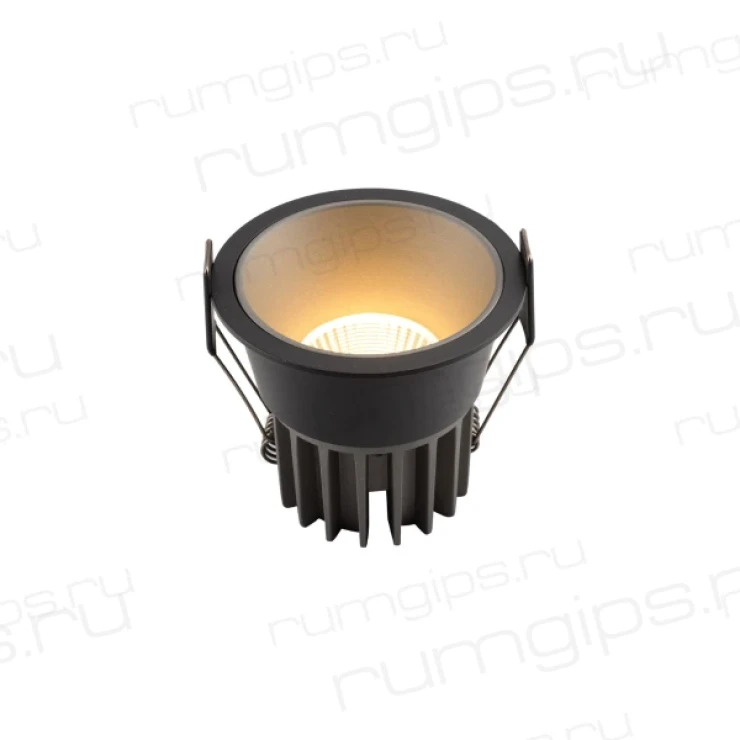 DK4500-BG Встраиваемый светильник, IP 20, 12 Вт, LED 3000, черно-серый, алюминий