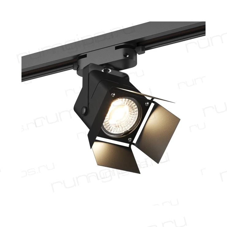 DK6012-BK Трековый светильник IP 20, 50 Вт, GU10, черный, алюминий