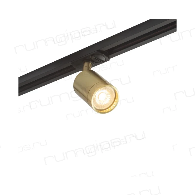 DK6201-BS Трековый светильник IP 20, 50 Вт, GU10, латунь, алюминий