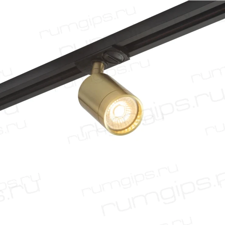 DK6201-BS Трековый светильник IP 20, 50 Вт, GU10, латунь, алюминий