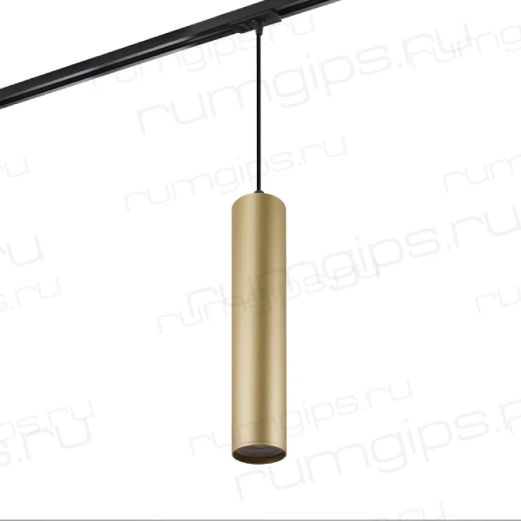 DK6210-BG Трековый светильник IP 20, 15 Вт, GU10, матовое золото с черным, алюминий