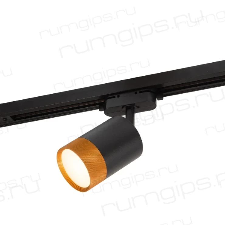 DK6405-BG Трековый светильник IP 20, 7 Вт, LED 3000, черный/золотой, алюминий