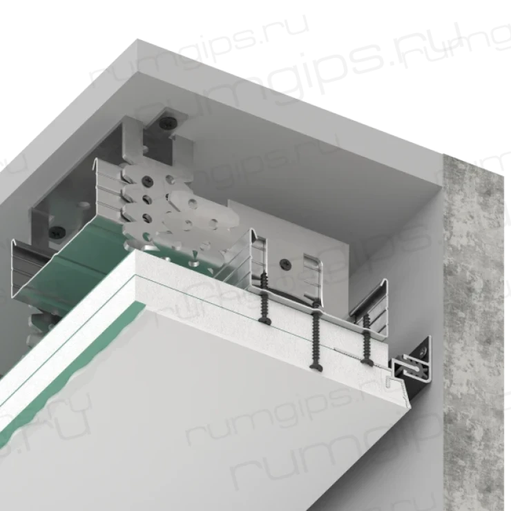 Демпферный теневой профиль KRAAB GIPPS 