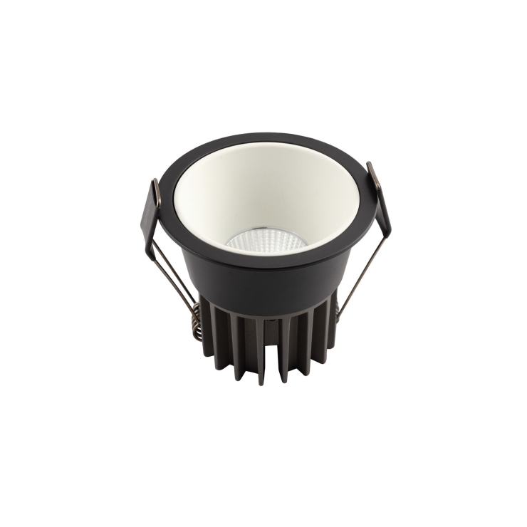 DK4500-BW Встраиваемый светильник, IP 20, 12 Вт, LED 3000, черно-белый, алюминий