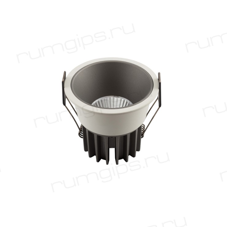 DK4500-GW Встраиваемый светильник, IP 20, 12 Вт, LED 3000, бело-серый, алюминий