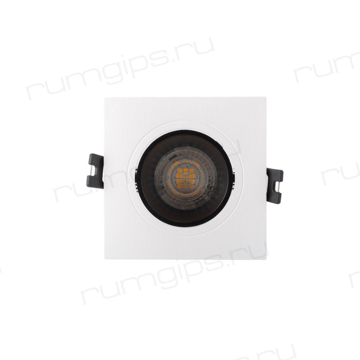 DK3021-WB Встраиваемый светильник, IP 20, 10 Вт, GU5.3, LED, белый/черный, пластик