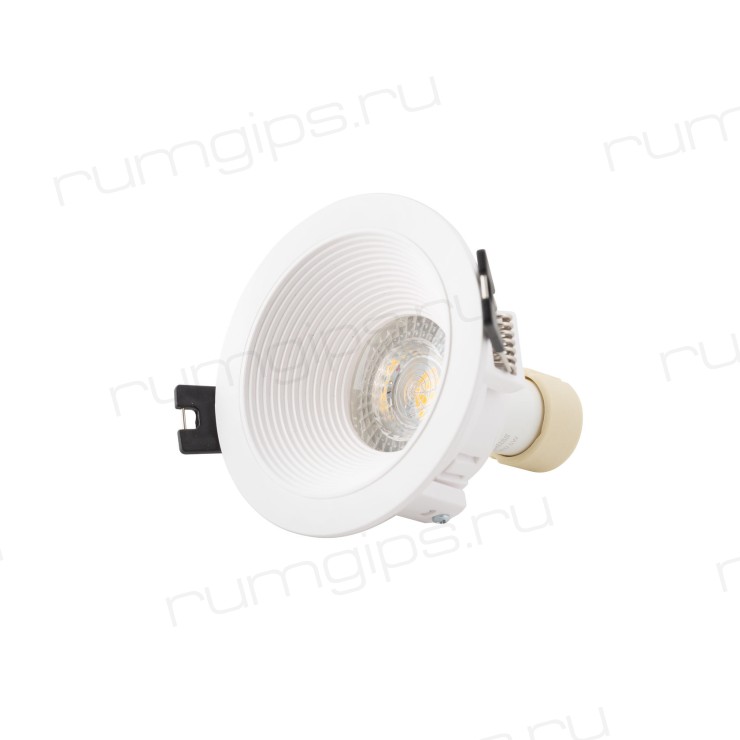 DK3027-WH Встраиваемый светильник, IP 20, 10 Вт, GU5.3, LED, белый, пластик