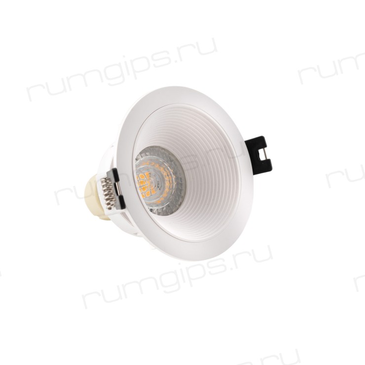 DK3027-WH Встраиваемый светильник, IP 20, 10 Вт, GU5.3, LED, белый, пластик