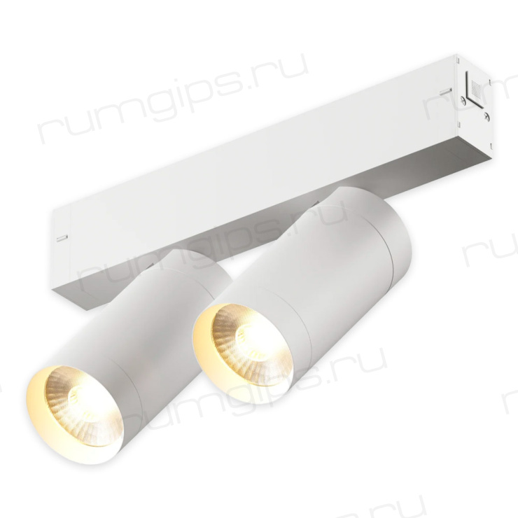 Трековый светильник PLAIN CYLINDER AM590 2X10W 3000K WH