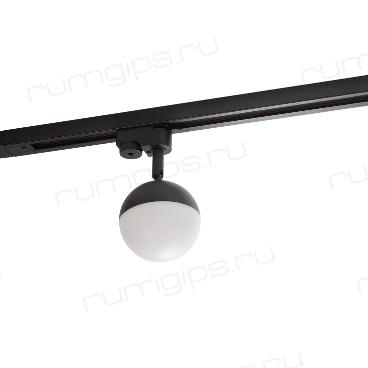 DK6406-BK Трековый светильник IP 20, 7 Вт, LED 3000-4000-6000, черный/белый, пластик