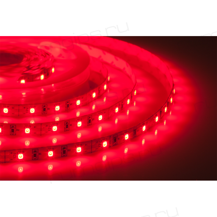 Лента светодиодная герметичная ELF GERMES, 300SMD (2835), 12В, IP65, 5м, красная