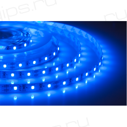 Лента светодиодная герметичная ELF GERMES, 300SMD (2835), 12В, IP65, 5м, синяя