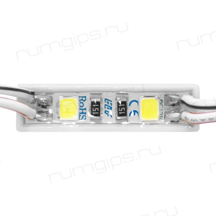 Модуль светодиодный ELF Ultra, 2SMD диода 2835, 0.24Вт, 120гр.,12В,  IP65, белый