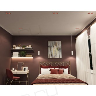 Встраиваемый светильник DK3072-WH+RD Denkirs