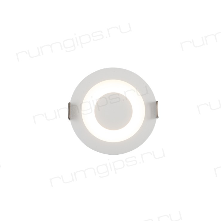 DK2500-WH Встраиваемый светильник, IP 20, 5 Вт, LED 3000, белый, алюминий