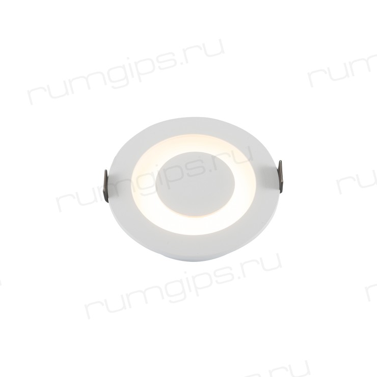 DK2500-WH Встраиваемый светильник, IP 20, 5 Вт, LED 3000, белый, алюминий