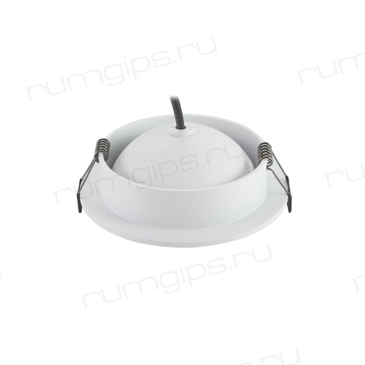 DK2500-WH Встраиваемый светильник, IP 20, 5 Вт, LED 3000, белый, алюминий