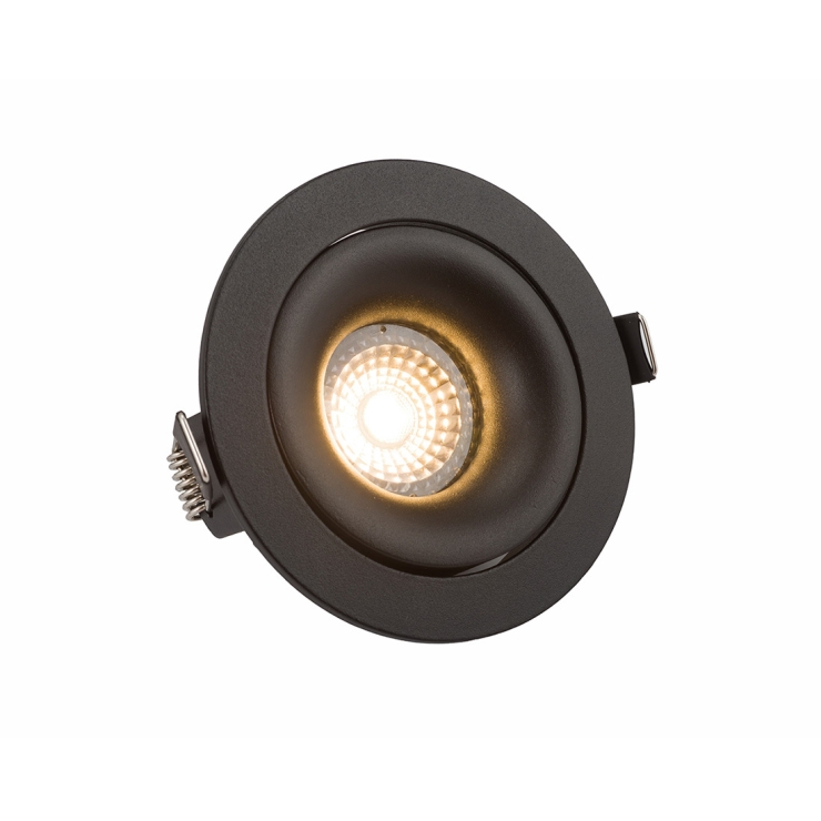 DK2120-BK Встраиваемый светильник, IP 20, 50 Вт, GU10, черный, алюминий