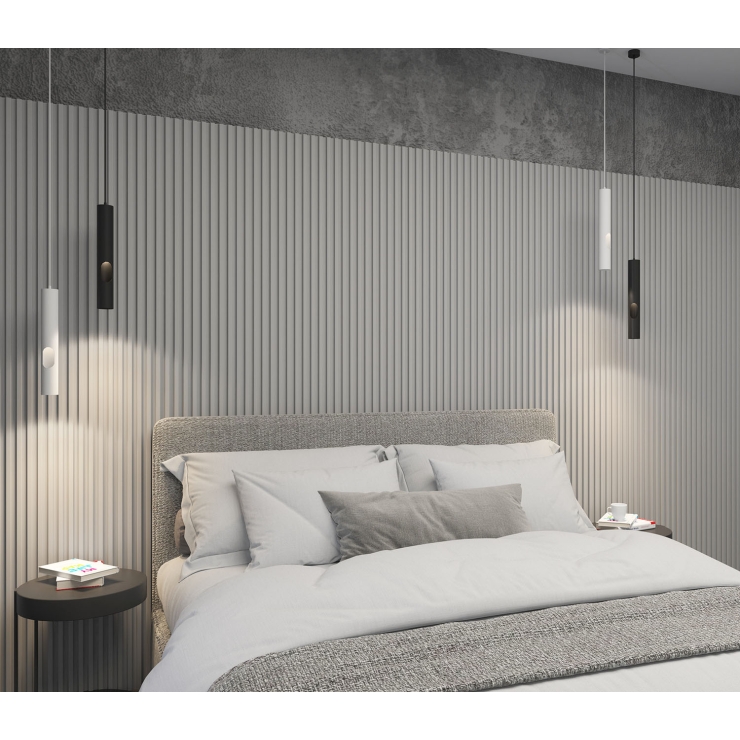 DK4045-WH Подвесной светильник, с декоративным вырезом, IP 20, до 15 Вт, LED, GU10, белый, алюминий
