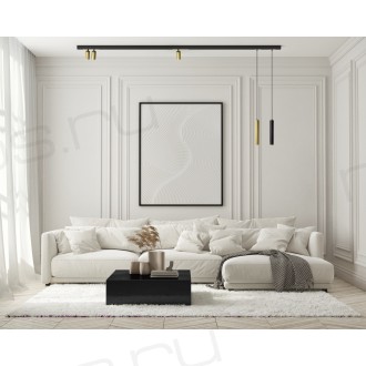 DK8012-BG Акцентный светильник SMART SPOT DOUBLE 2x9W DIM 3000K-6000K, матовое золото с черным