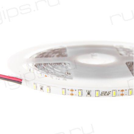 Лента светодиодная ELF 480SMD диодов (3014), 12В, 5м, узкая 5мм, белая