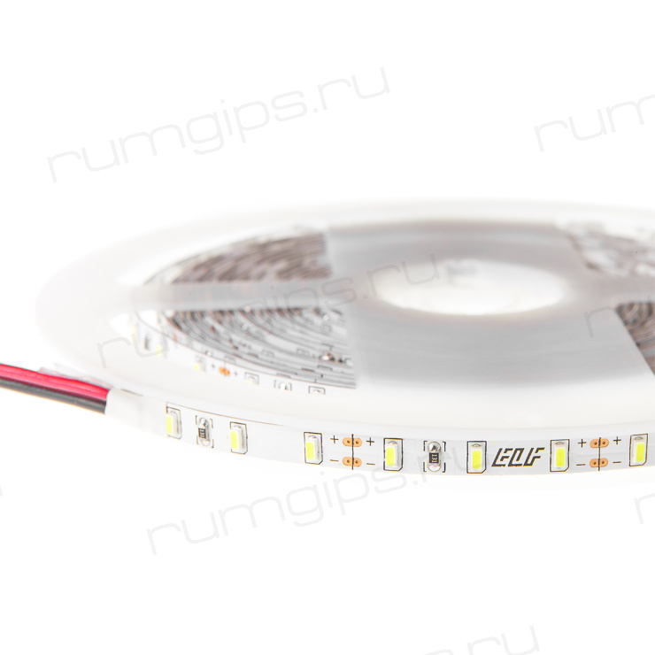 Лента светодиодная ELF 480SMD диодов (3014), 12В, 5м, узкая 5мм, белая