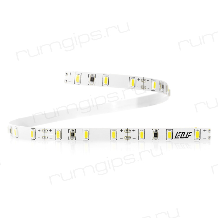 Лента светодиодная ELF 480SMD диодов (3014), 12В, 5м, узкая 5мм, белая