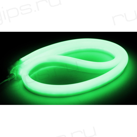 NeonLine ELF, боковой изгиб, 12В, IP68, 11мм, 5м, зеленый