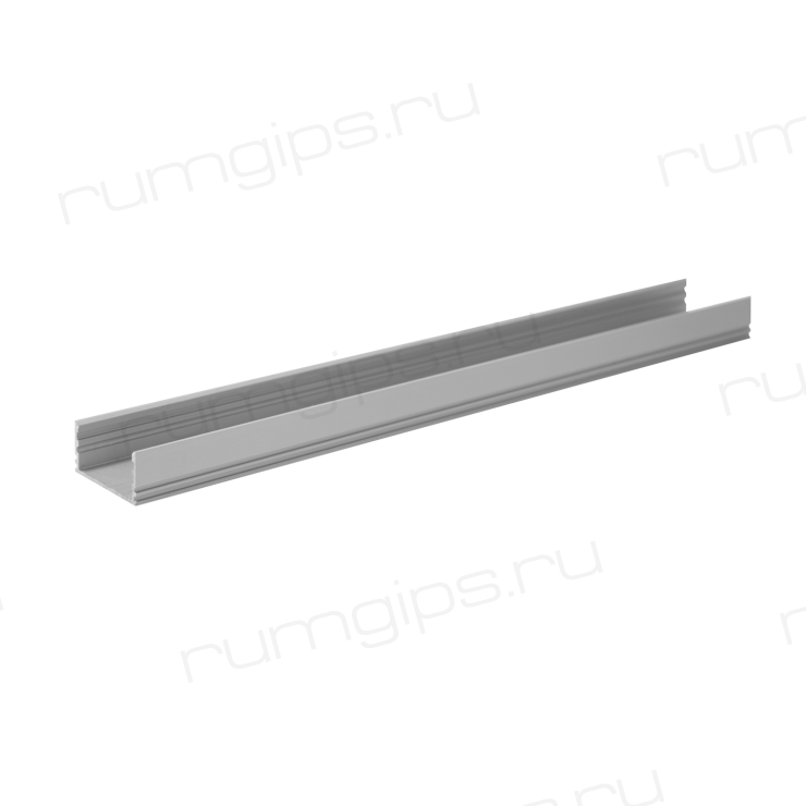 Профиль алюминиевый накладной ELF для LED, 2000х12х25мм