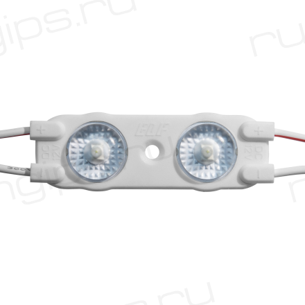 Модуль светодиодный ELF VIVO-2019, 2SMD диод 2835, с линзой, 12В, IP67,  холодный белый