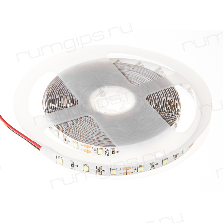 Лента светодиодная ELF 300SMD диодов (2835), 12В, 5м, белый дневной 5000-5500К