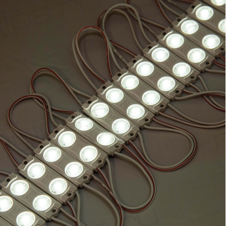Модуль светодиодный ELF 2SMD диод 2835, с линзой, 160гр.,12В, IP 65, STD, белый