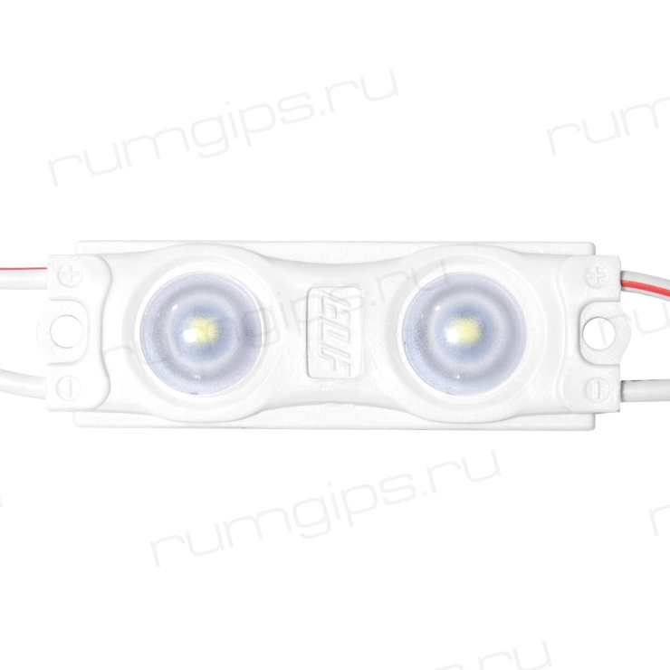 Модуль светодиодный ELF 2SMD диод 2835, с линзой, 160гр.,12В, IP 65, STD, белый