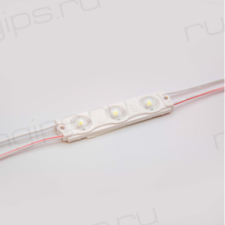 Модуль светодиодный ELF 3SMD диод 2835, с линзой, 160гр.,12В, IP 65, STD, белый