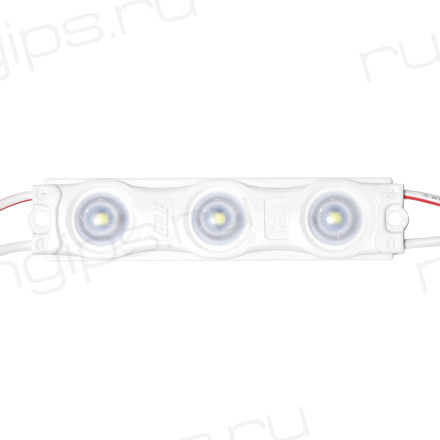 Модуль светодиодный ELF 3SMD диод 2835, с линзой, 160гр.,12В, IP 65, STD, белый