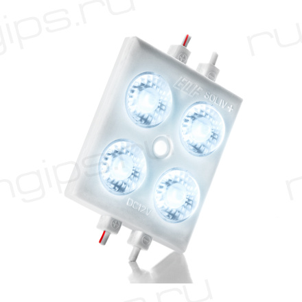 Модуль светодиодный ELF SOL+, 4SMD диод 2835, холодный белый