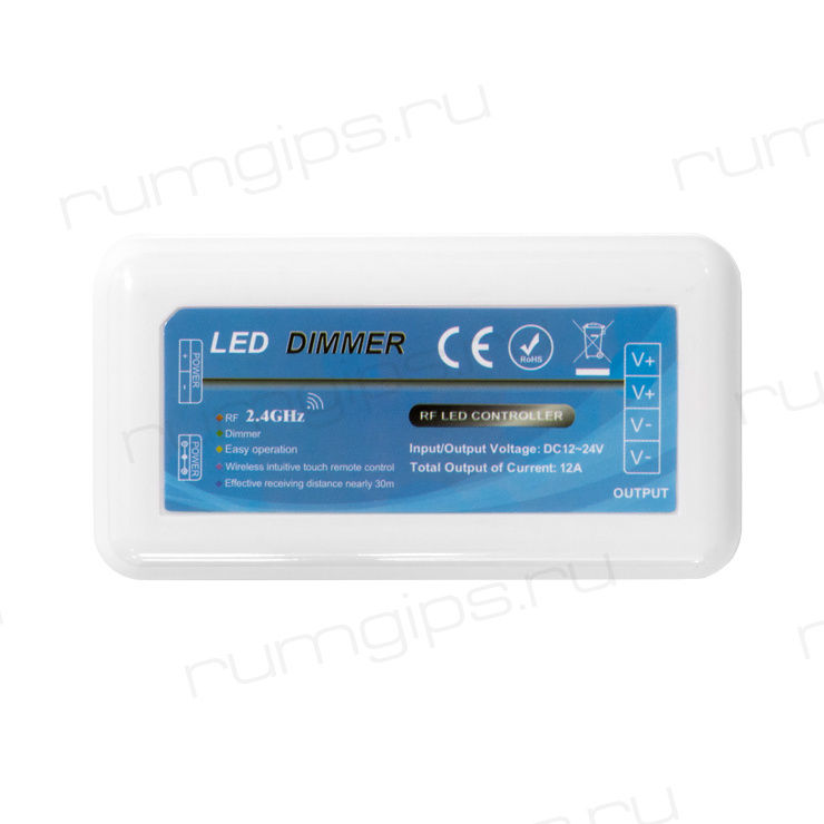 Диммер ELF T2.4G, 12/24В, 12A