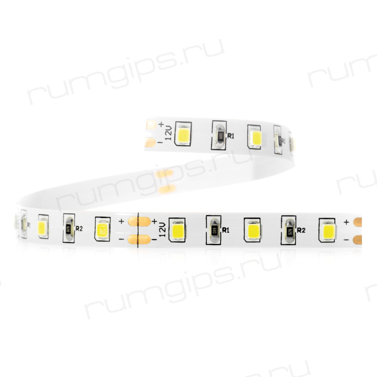 Лента светодиодная 300SMD диодов (2835) тип В, 12В, 5м, белый