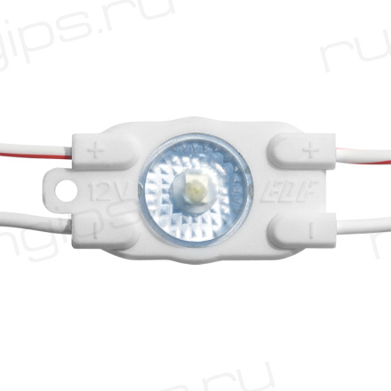 Модуль светодиодный ELF VIVO-2019, 1SMD диод 2835, с линзой, 12В, IP67, светло-желтый