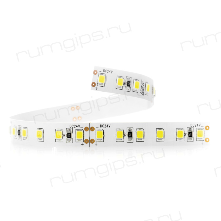 Лента светодиодная ELF 600SMD диодов (2835), 24В, 5м, ГИПЕР, белый нейтральный 4000-4500К
