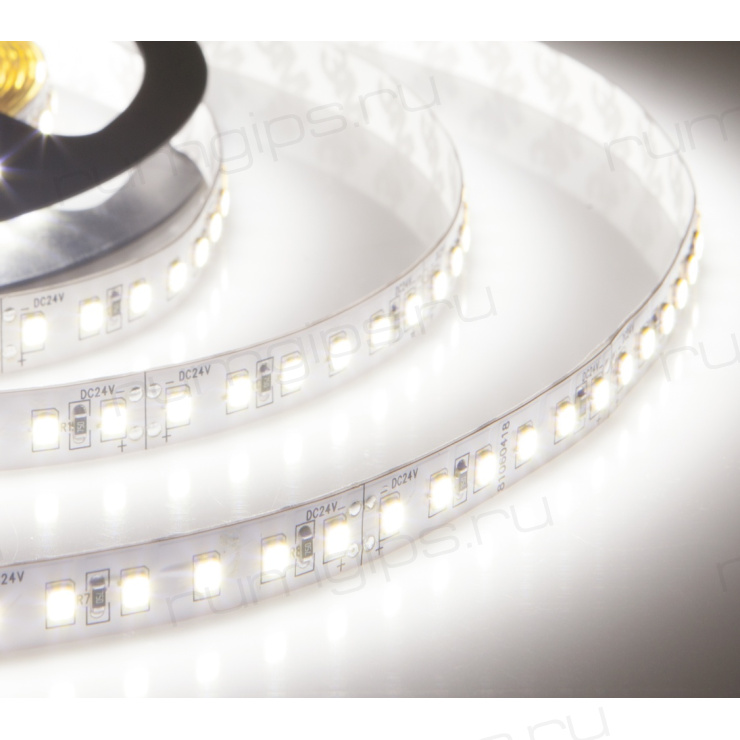 Лента светодиодная ELF 600SMD диодов (2835), 24В, 5м, ГИПЕР, белый дневной 5000-5500К