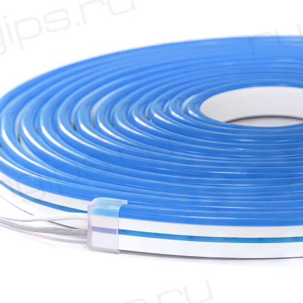NeonLine ELF PVC интерьерный, боковой изгиб, 12В, IP53, 6мм, 1м, кратность реза  1см, синий