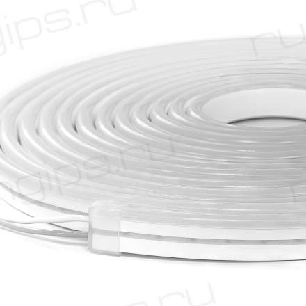 NeonLine ELF PVC интерьерный, боковой изгиб, 12В, IP53, 6мм, 1м, кратность реза  1см, теплый белый