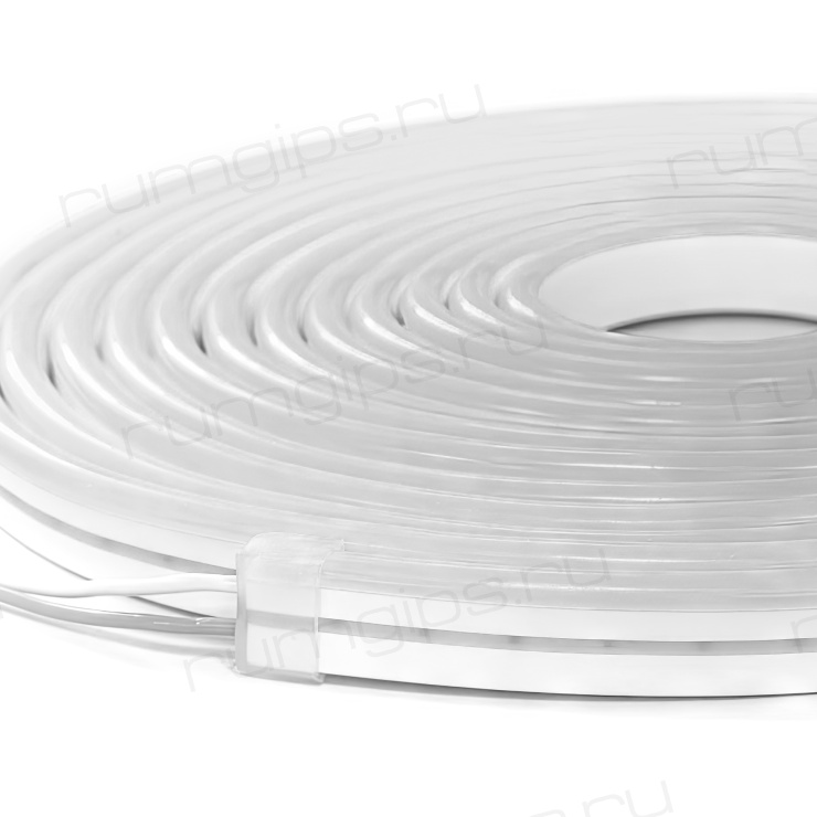 NeonLine ELF PVC интерьерный, боковой изгиб, 12В, IP53, 8мм, 1м, кратность реза  1см, белый